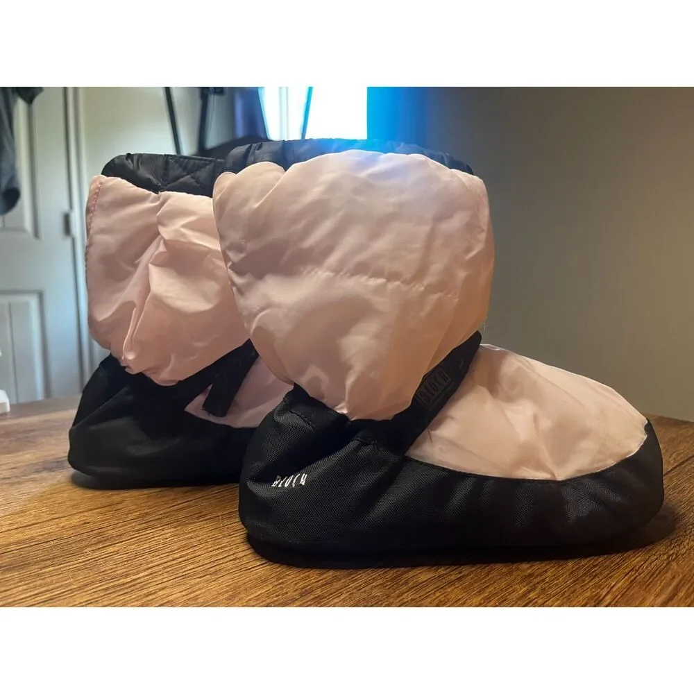 Bloch Linna & Max Warm Up Booties Dance Ballet Black Pink Size M